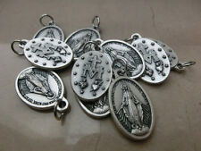 MEDAGLIA MEDAGLIETTA LOGO MIRACOLOSA MADONNA MARIA ORIGINALE ARGENTO 22 MM X 10 