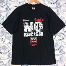 VINTAGE 90S T SHIRT PAVAROTTI & FRIENDS NO RACISM WAR CHILD HANES MAX TG L RARA 