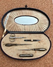 Scatola Set Bellezza In Argento 800/1000 