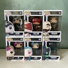 Funko POP! League of Legends SET Ashe, Lee Sin, Braum, VI, Jinx, Thresh