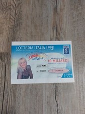 Biglietto Lotteria Italia 1998. Carramba che fortuna, Raffaella Carrà Collezione