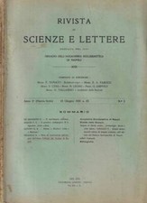 Rivista di scienze e lettere