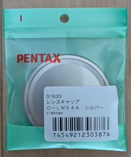 Pentax lens cap - pentax, silver