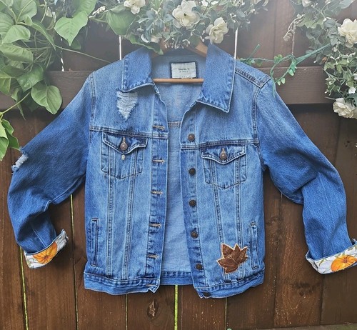 Giacca jeans upcycled tema