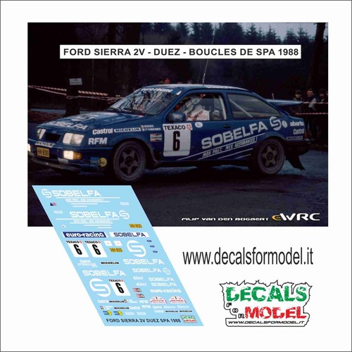 Decals ford sierra - 1:43,