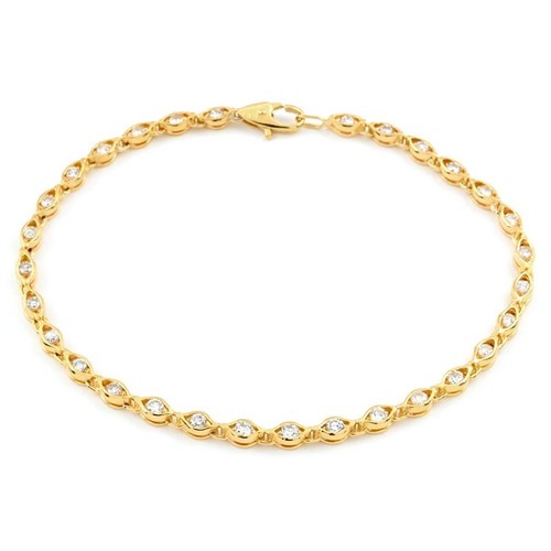 Bracciale tennis diamante - bracciale, in