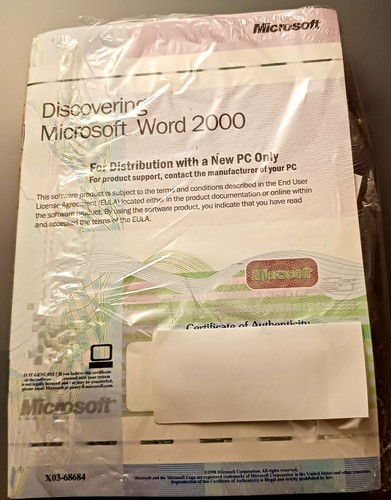 Software microsoft word 2000 - software,