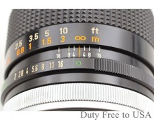 Raro obiettivo grandangolare concavo "O" [Near MINT] Canon FD 35mm f2 MF...