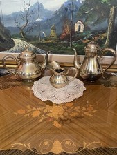 Servizi Da Caffè/ Te’ In Argento Massiccio(1.052g) Anni 30
