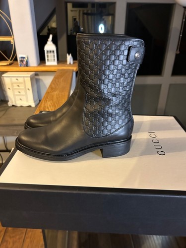 Gucci black leather - black,