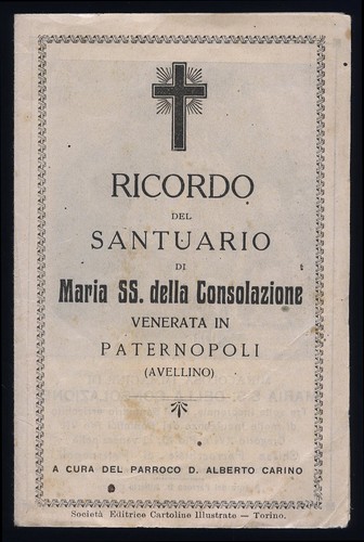 Santino holy card madonna - card,