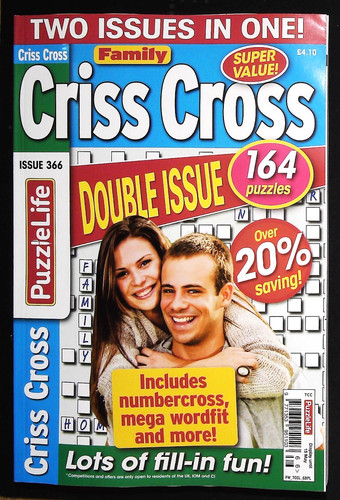 Criss cross puzzle book family - cross,