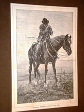 Cavallaro maremmano Quadro di Luigi Gioli del 1886