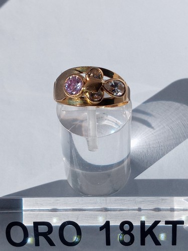 Anello oro giallo 750 kt - 18,