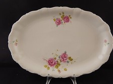 ANTICO VASSOIO PIATTO OVALE PORCELLANA SELTMANN WEIDEN BAVARIA THERESIA ROSE