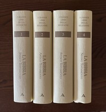 LA BIBBIA ANTICO E NUOVO TESTAMENTO - 4 VOLUMI - I GRANDI LIBRI DELLA RELIGIONE