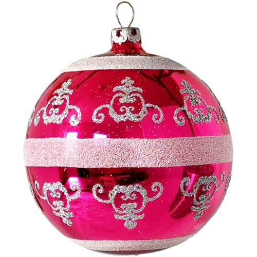 Pallina natale cm rosa - Ø,