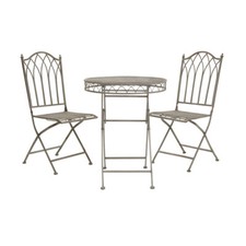 Charles Bentley Panchina in grigio o bianco in ferro battuto per 2-3 persone