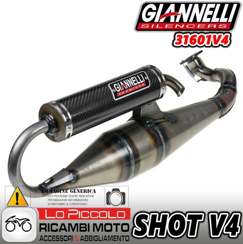 Marmitta shot malaguti f12 - shot, v4