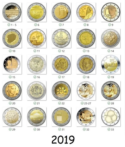 Euro 2019 commemorativi - euro,