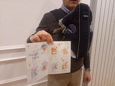 Marsupio porta bambini "Inglesina Front" baby carrier - colore Blu