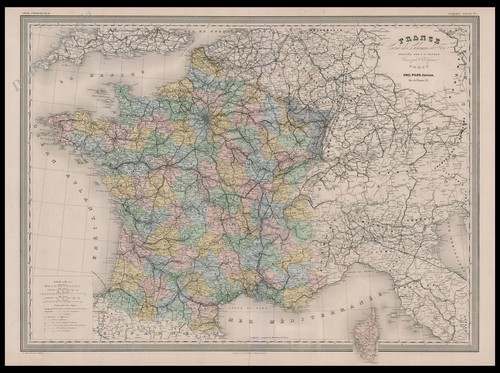 Carta geografica 1800 - carta,