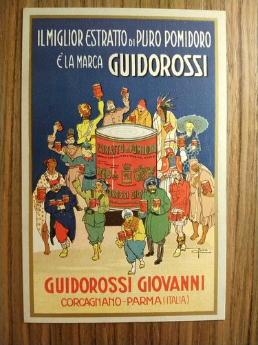Bisi cartolina pubblicitaria - bisi,