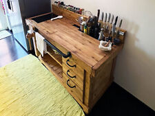 Mini Cucina MARVIN stile INDUSTRIAL in legno NO cottura 180x60xh90cm SU MISURA