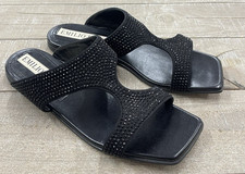 Sandalo nero nuovo con scatola