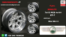 Cerchi lega minilite 7j 13 pollici Austin Morris Innocenti Rover Mini Mk1 2 3