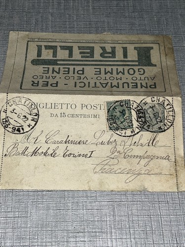 Biglietto postale spedito - postale, da