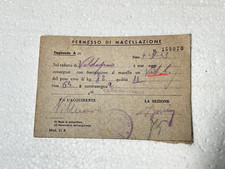 PERMESSO MACELLAZIONE VECCHIO