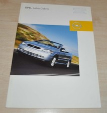 Opel Astra Cabrio Linea Rossa Bertone 2003 depliant brochure DE