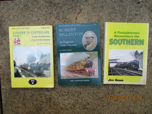 Three railway books - three,