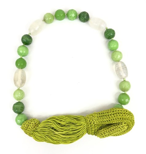 Collana con pietre vetro - collana,