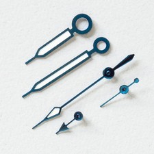 Set lancette blu metallizzato