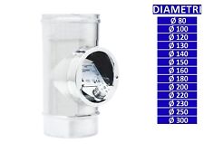 ALLINOX Modulo Con Regolatore Tiraggio Automatico Canna Fumaria Acciaio Inox