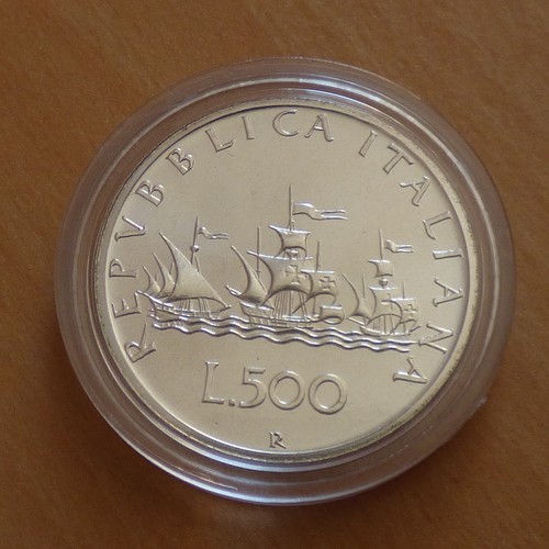 Italy 500 lira - lira, columbus