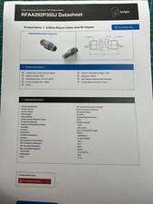 1 x Huber+Suhner adattatore RF