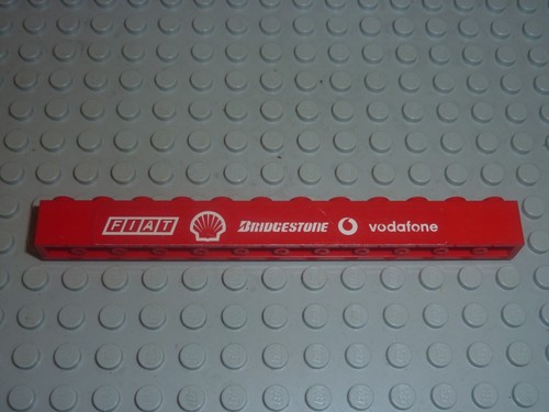 Lego brick with white - brick, 1