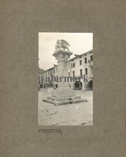 Bella fotografia amatoriale/originale,  Marostica Piazza Castello 1900ca.