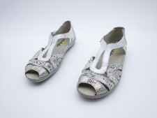 Waldläufer Sandali Donna Col Tacco Alto Calzatura Estiva Bianco Tg. 37 Eu Art