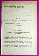 SOLVA,REGIO DECRETO ERIGE LASCITO DI MARGHERITA MORTEO OLANDINI-3965