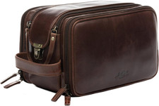 ® Borsa Toiletry Vera Pelle