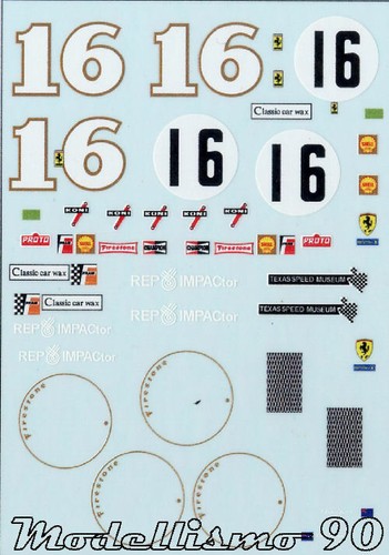 Decal sheet ferrari 612 - decal,