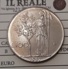 100 LIRE 1957 FDC PERIZIATA