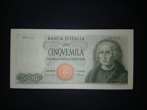 5000 lire colombo - 1, caravella