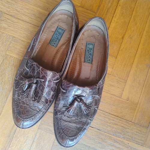 Gucci men crocodile shoes - gucci,