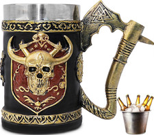 Boccale vichingo tazza - vichingo,tazza, teschio
