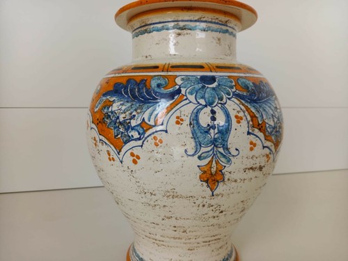Vaso ceramica decorato - vaso,